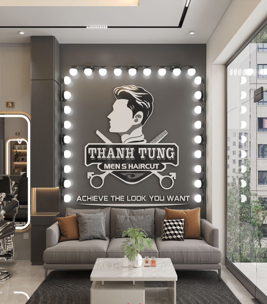 Thiết kế Salon tóc đẹp, sang trọng