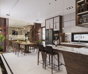 KT Advance - Phòng bếp gỗ óc chó