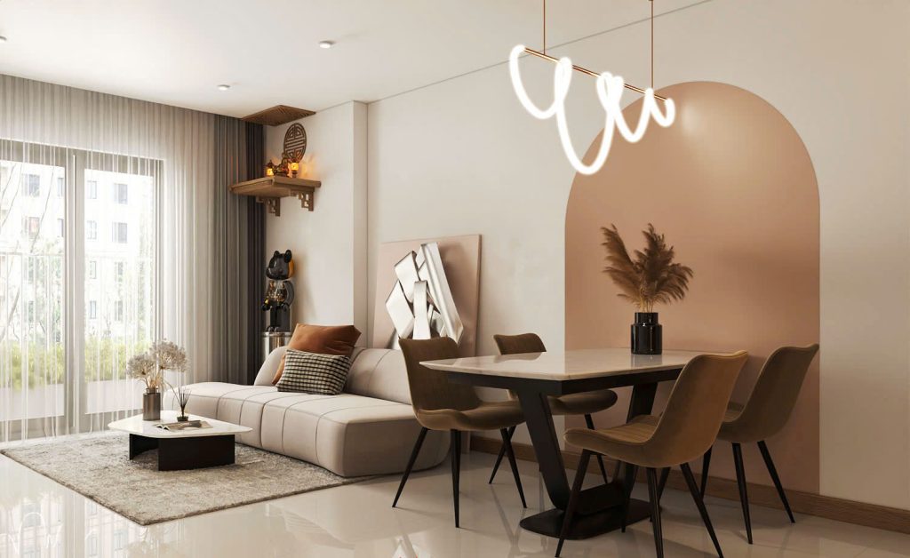 Thiết kế căn hộ 77m2