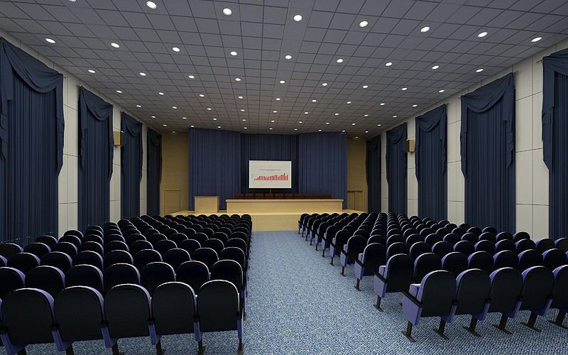 Mẫu thiết kế hội trường dành cho phòng hội thảo